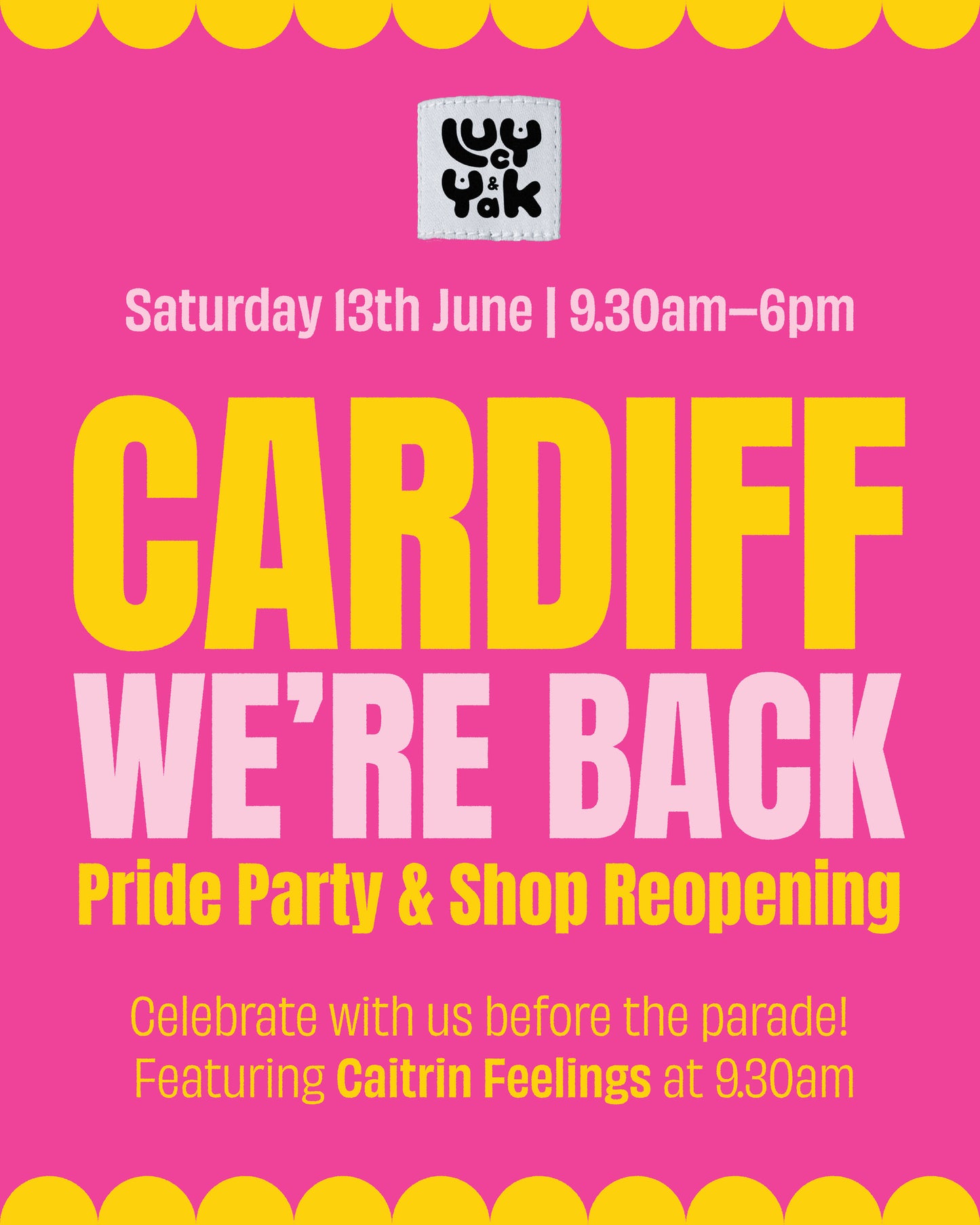 Cardiff Pride Party & Shop Reopening
