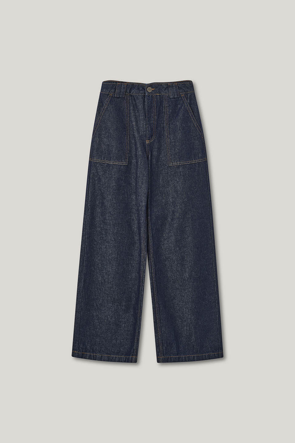 Delores - Wide Leg Denim Jeans in Indigo