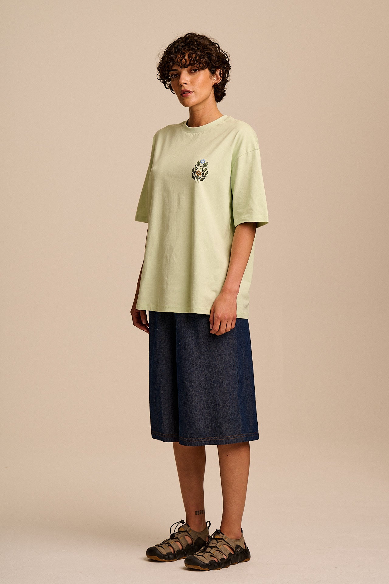 Benny - Oversized Cotton T-Shirt in Marrakech Floral Print