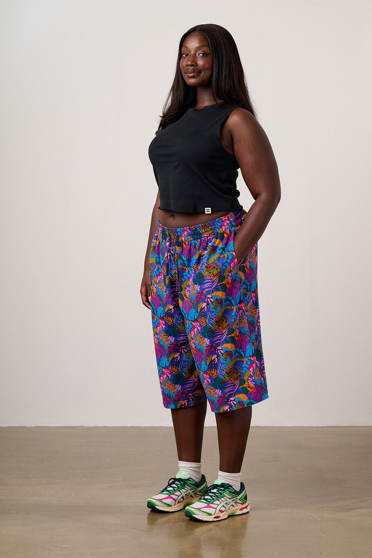 Carlos - Viscose Shorts in Wild Expression Print
