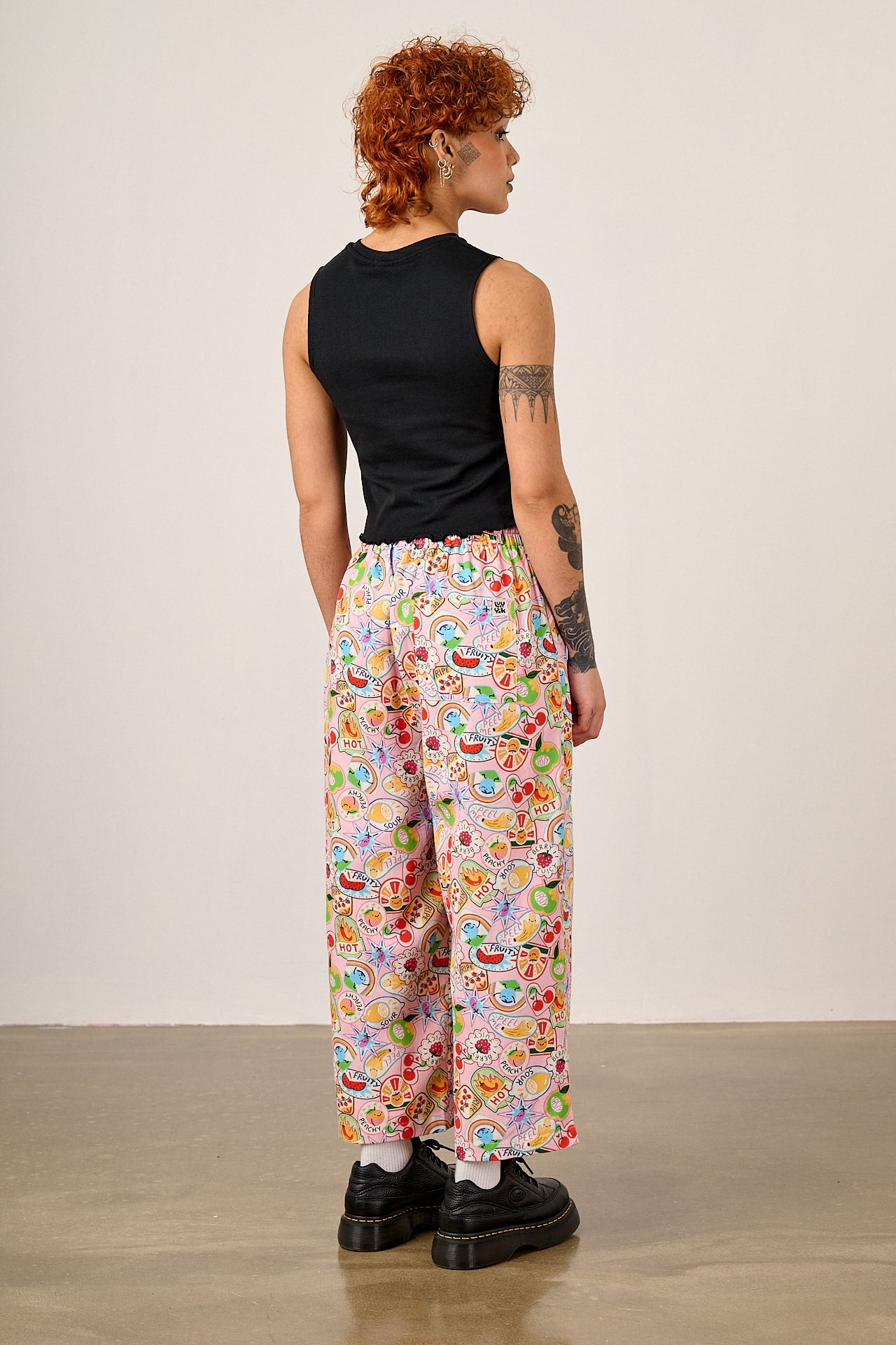 L.E Chuck - Cotton Trousers in Pink Brooke Hornsby & Yak