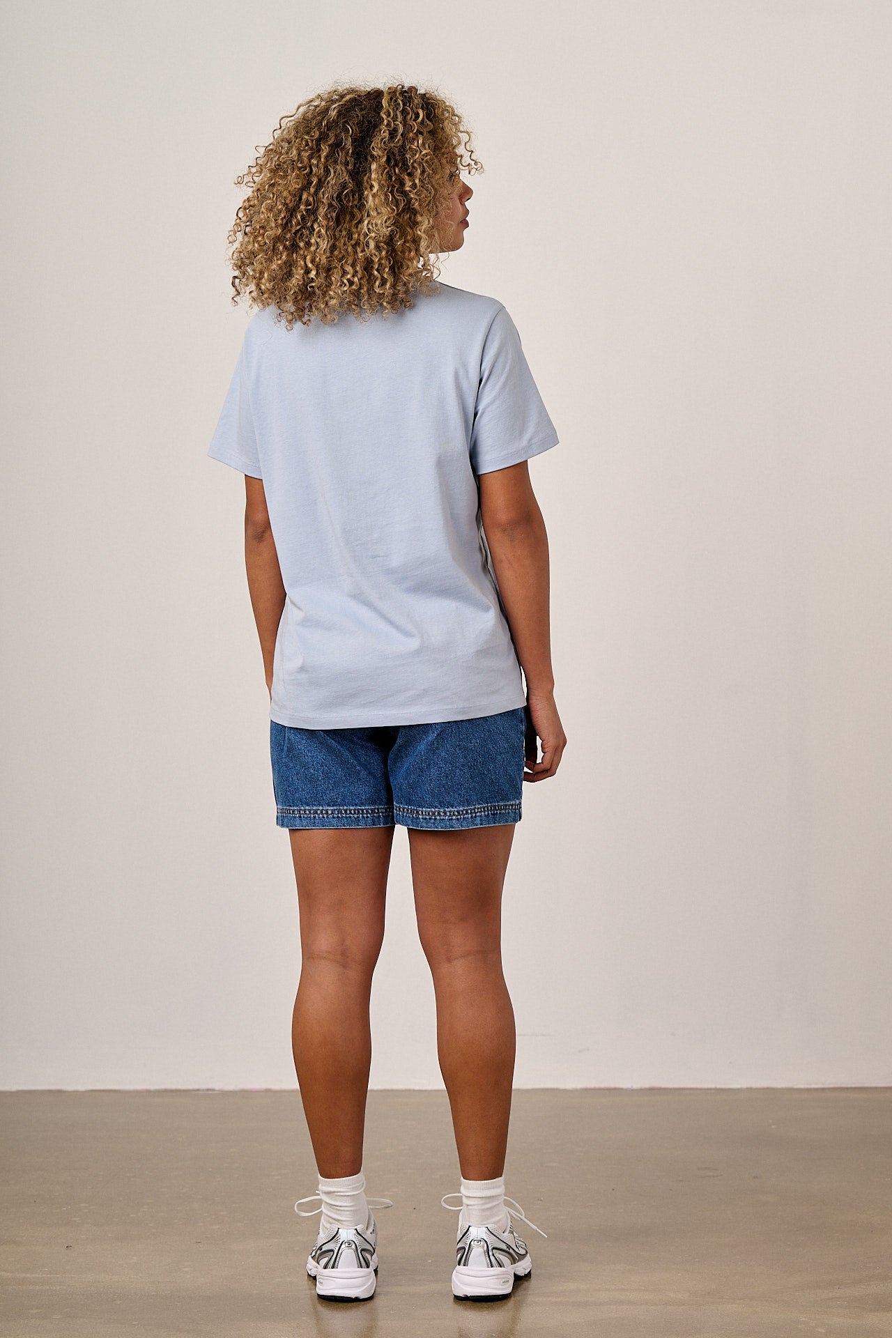 Denver - Cotton T-Shirt in Blue Whale Splash Print