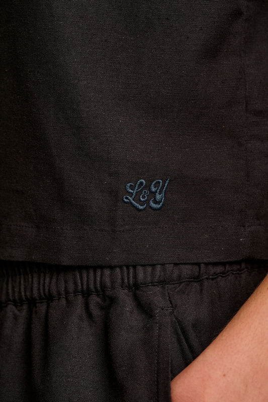 Etoile - Viscose Button Up Woven Tank in Black