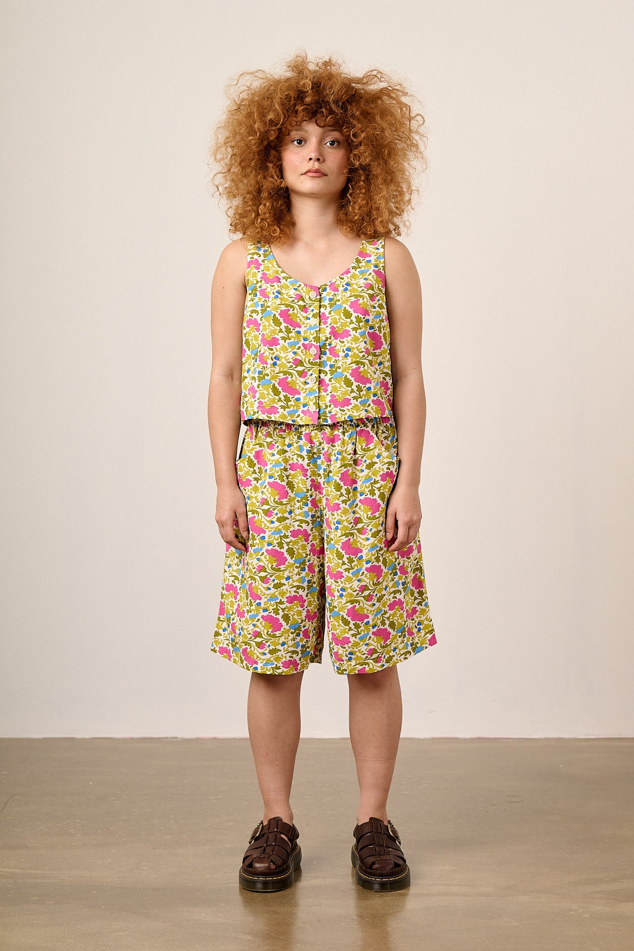 Madero - Viscose Shorts in Carnation Print