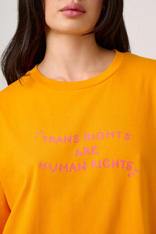 Bee Illustrates Pride 2026 - Benny - Oversized cotton T-Shirt in Orange