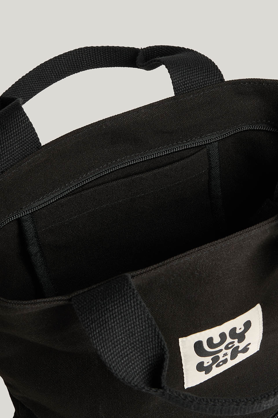 Dylan - Canvas Backpack in Black