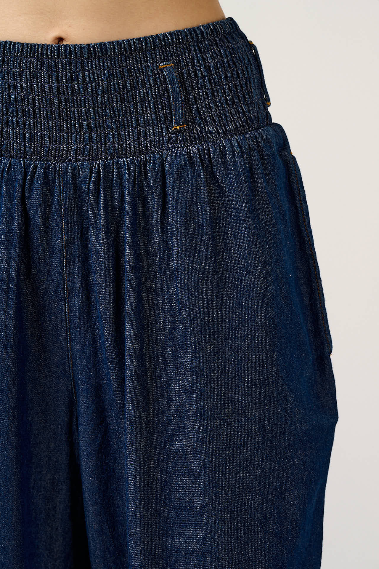 Alexa - Cotton Trouser in Indigo Denim