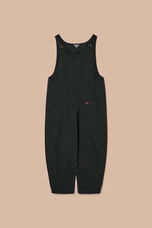Ara - Denim Dungarees in Washed Black