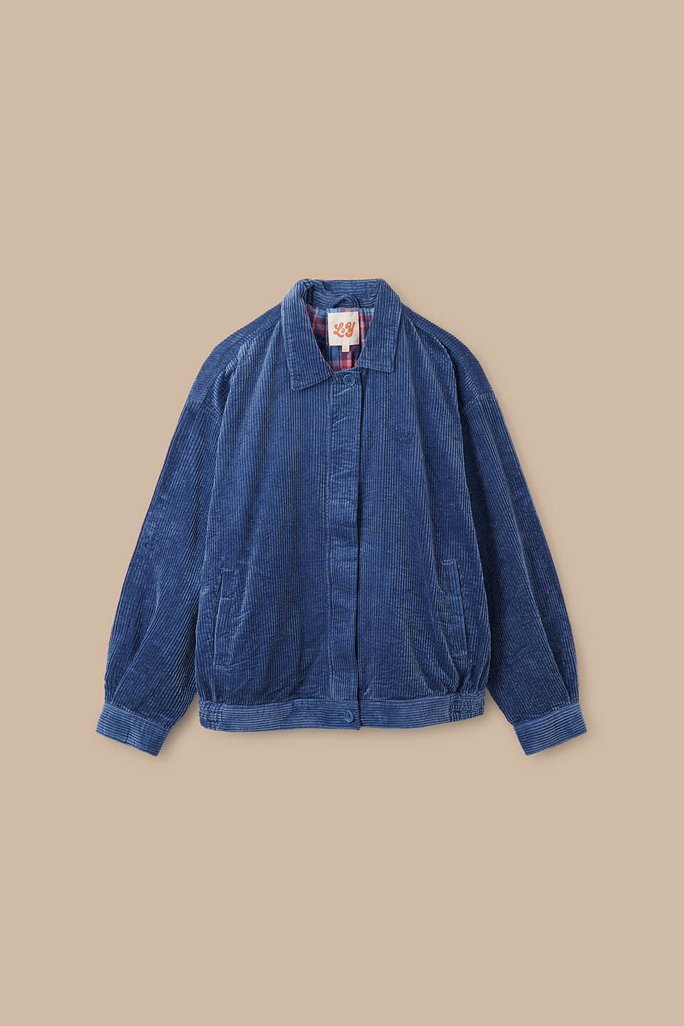 Devan - Cotton Corduroy Jacket in Blue