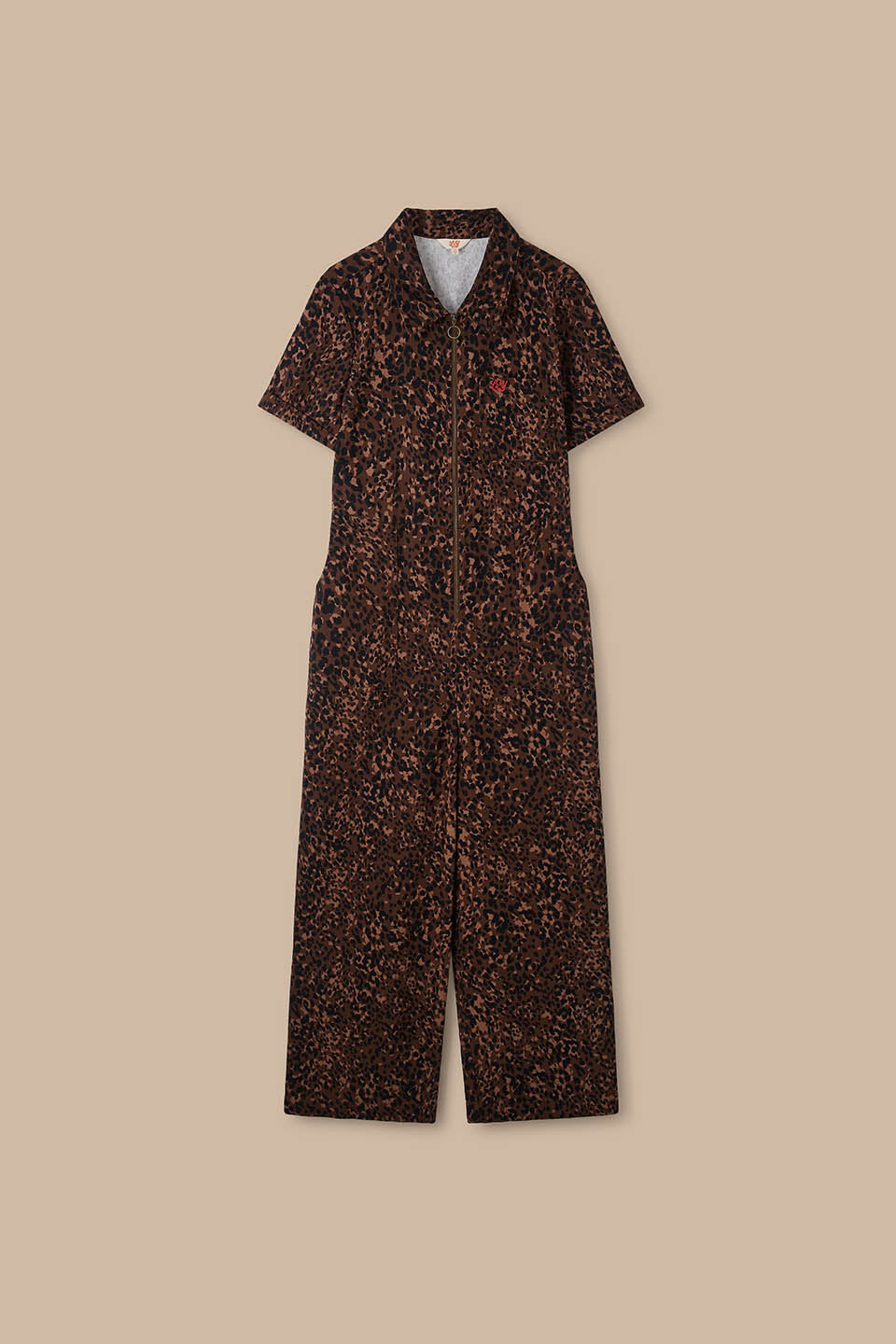 Finnegan - Organic Cotton Full Length Jumpsuit in Animal