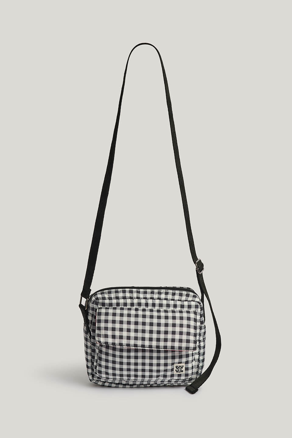 Maddox - Crossbody Bag in Black & White Check