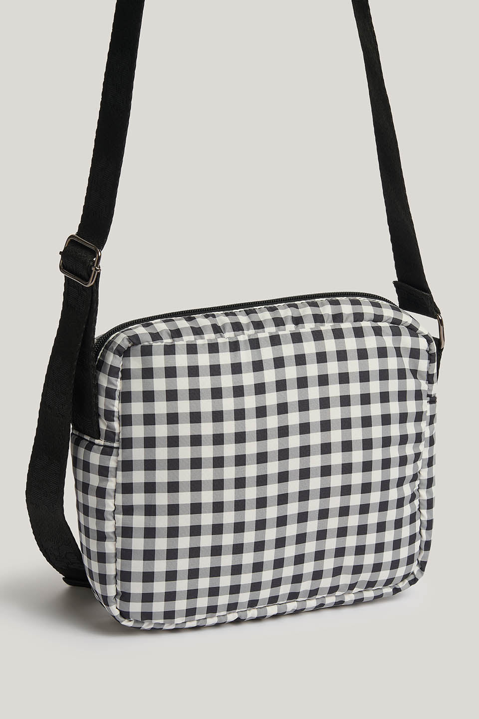 Maddox - Crossbody Bag in Black & White Check