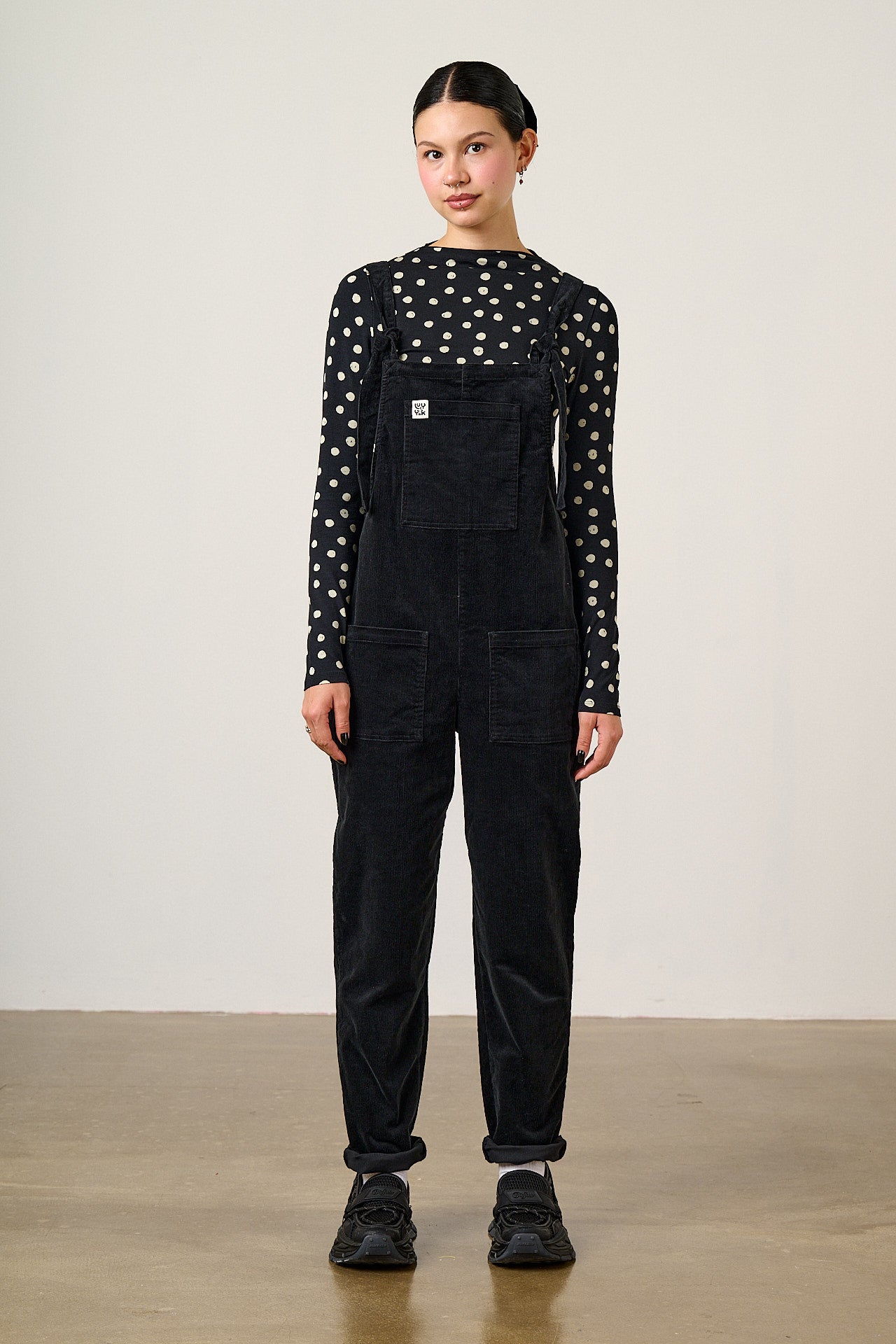 Original - Corduroy Dungarees in Black