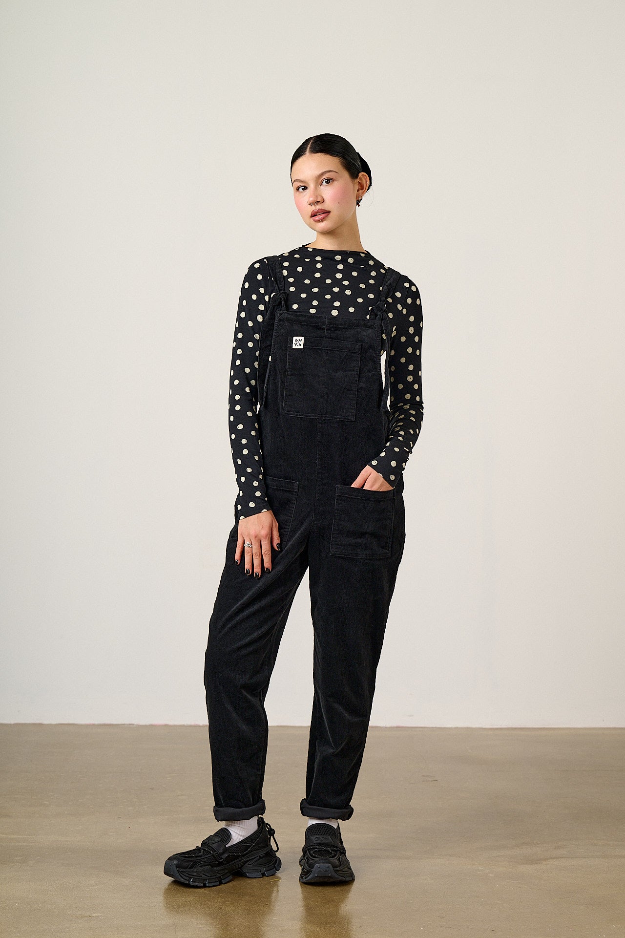 Original - Corduroy Dungarees in Black