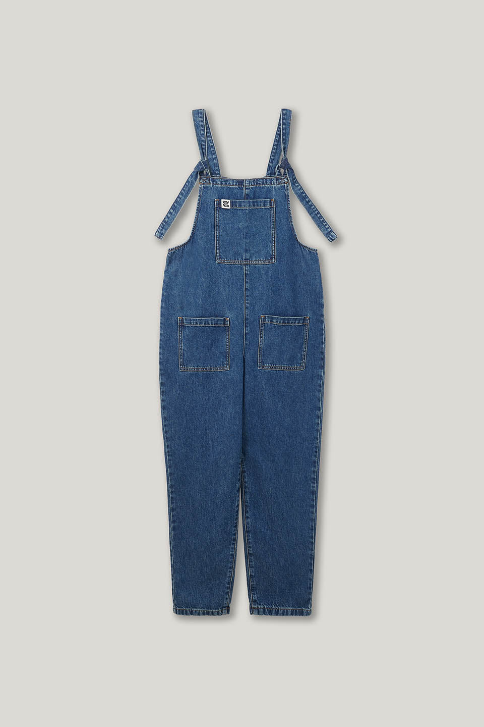 Original - Denim Dungarees in Mid Wash Blue