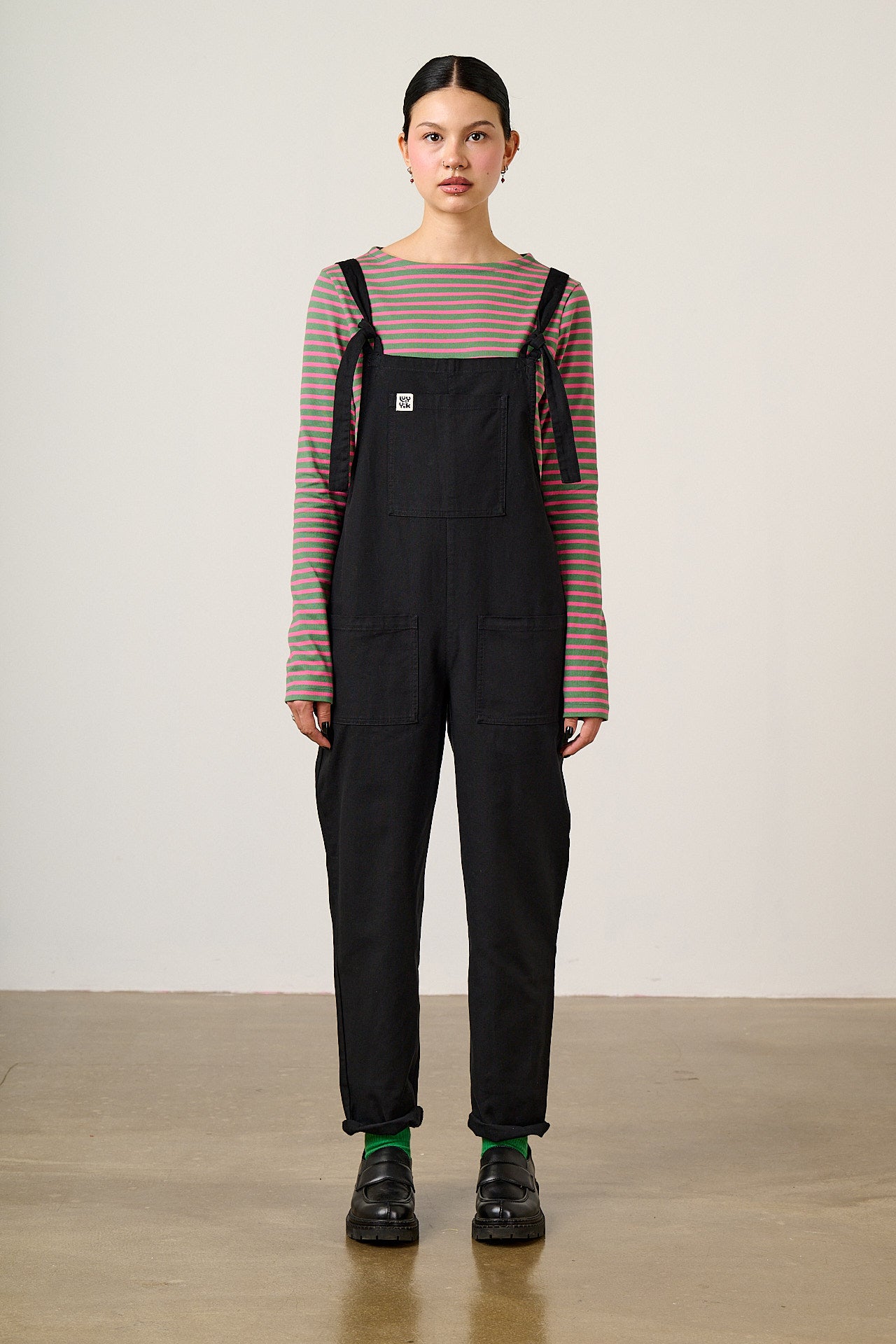 Original - Cotton Dungarees in Black