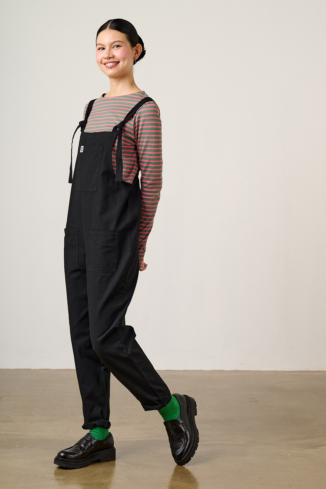 Original - Cotton Dungarees in Black
