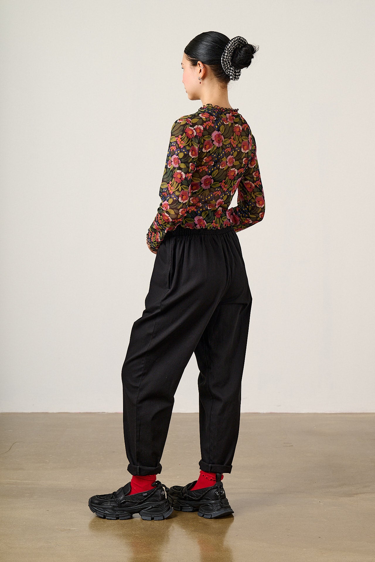 Perrie - Mesh Top in Marie Print