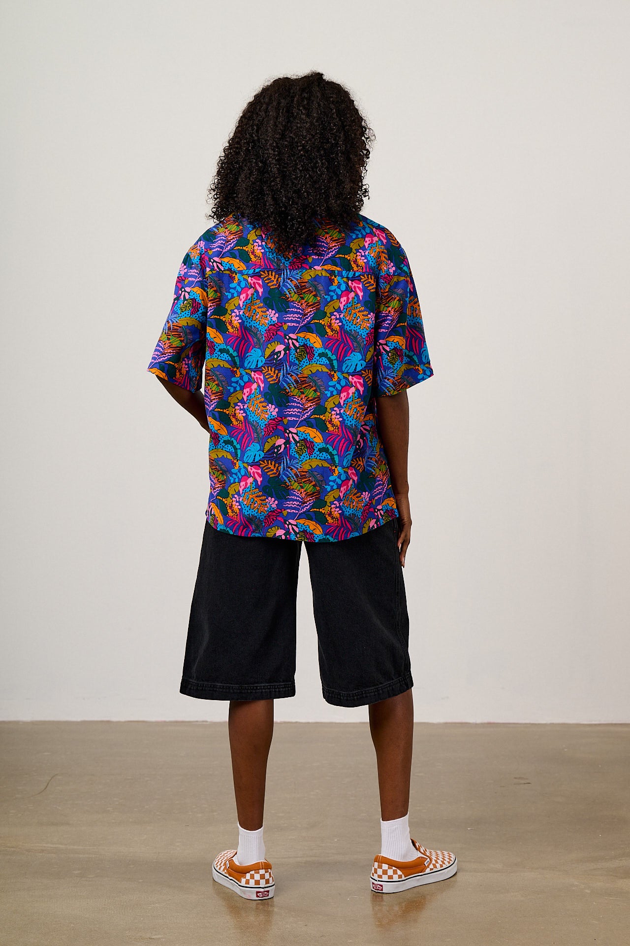 Cam - Viscose Shirt in Wild Expression Print