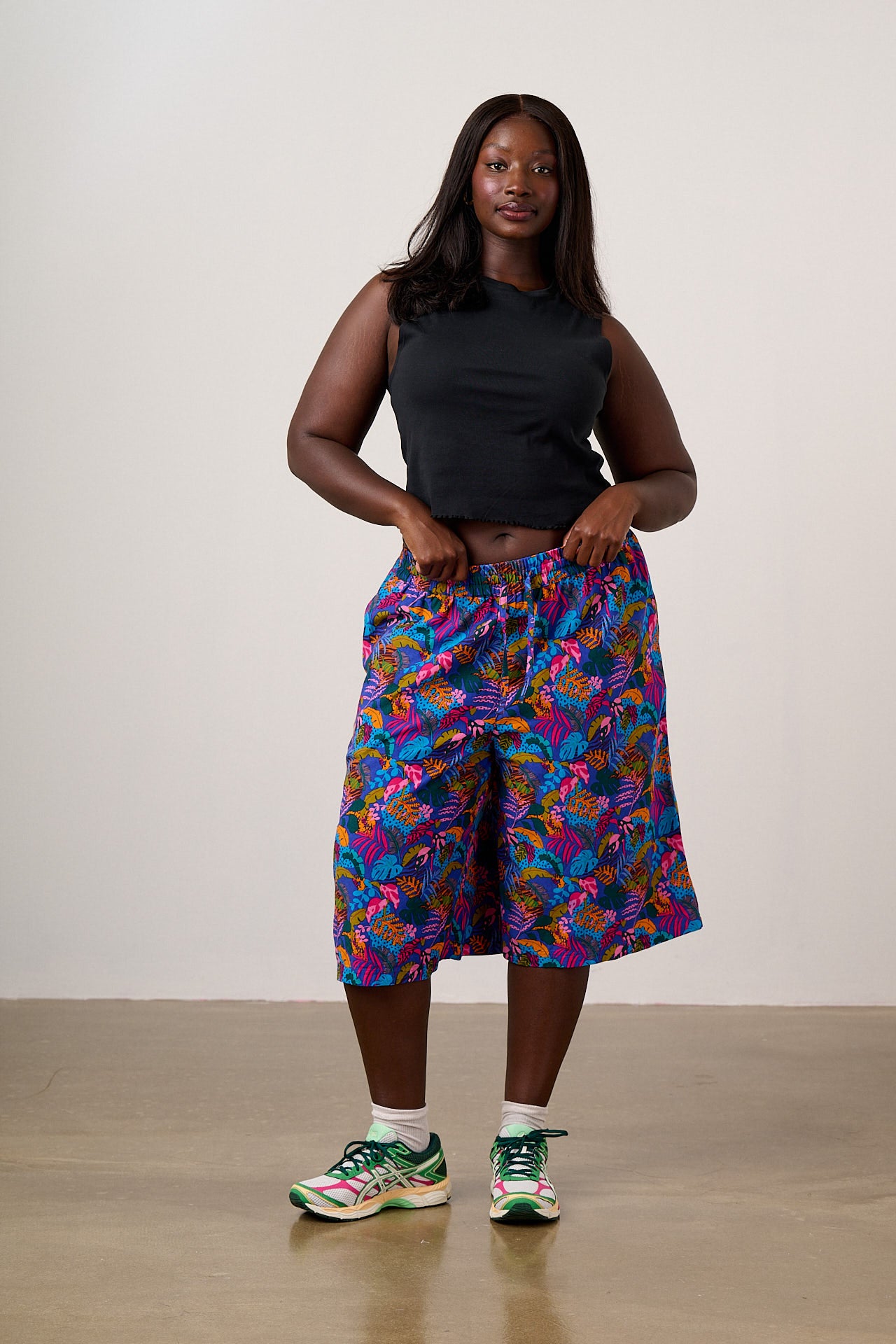 Carlos - Viscose Shorts in Wild Expression Print