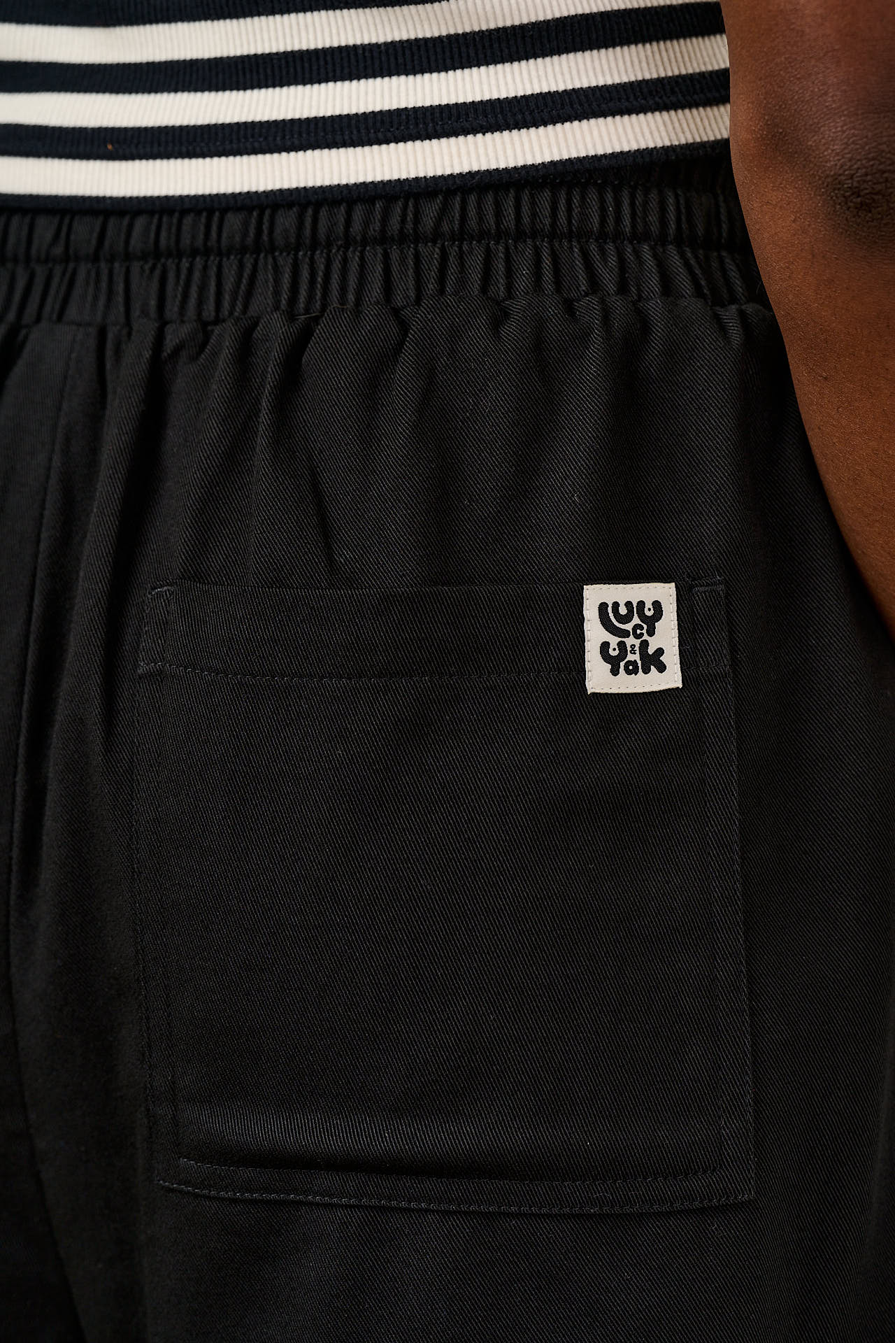 Charlie - Cotton Shorts in Black