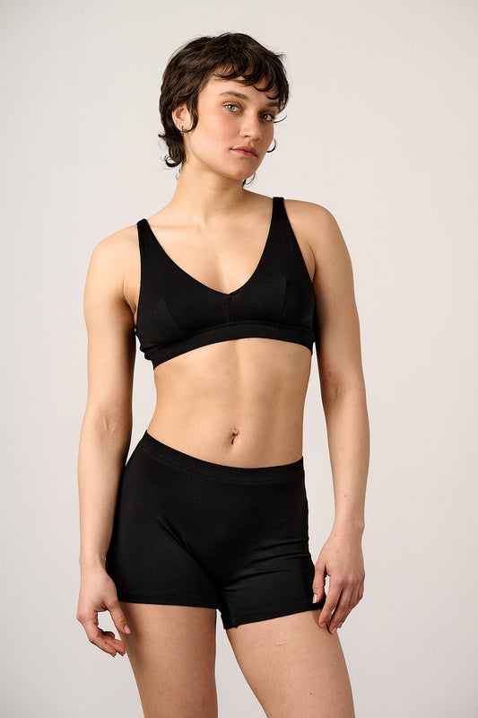 Kit - Viscose Boxer Shorts in Black
