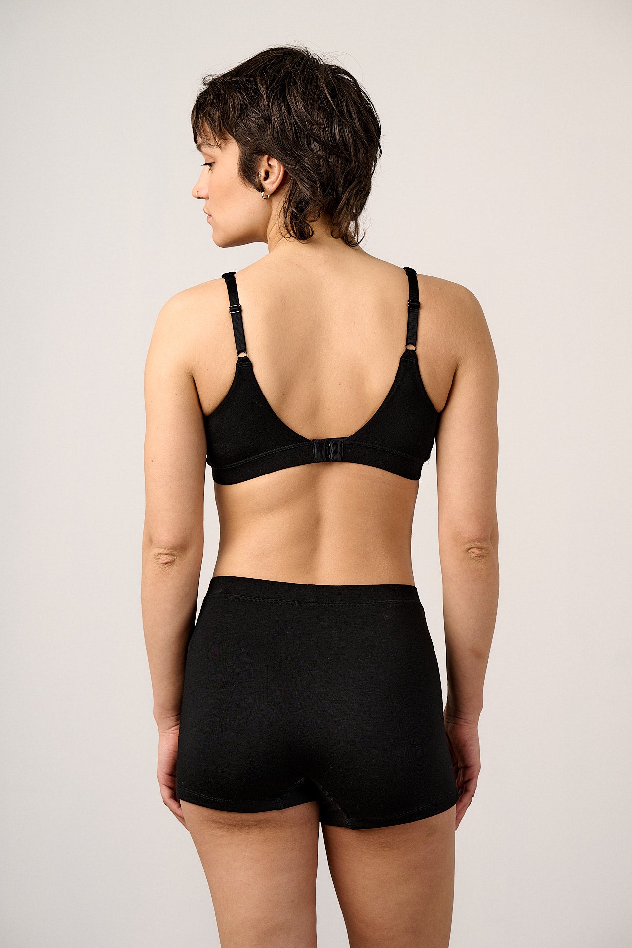 Kit - Viscose Boxer Shorts in Black