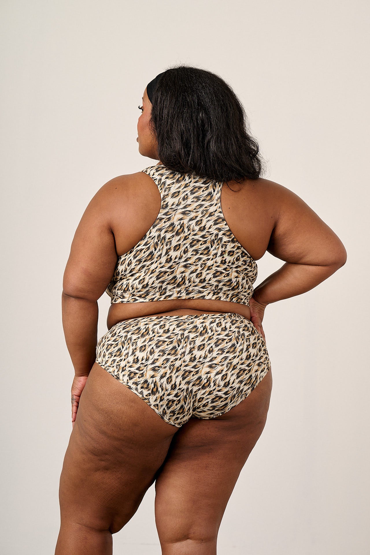Collette - Viscose Briefs Pant in Leo Swirl