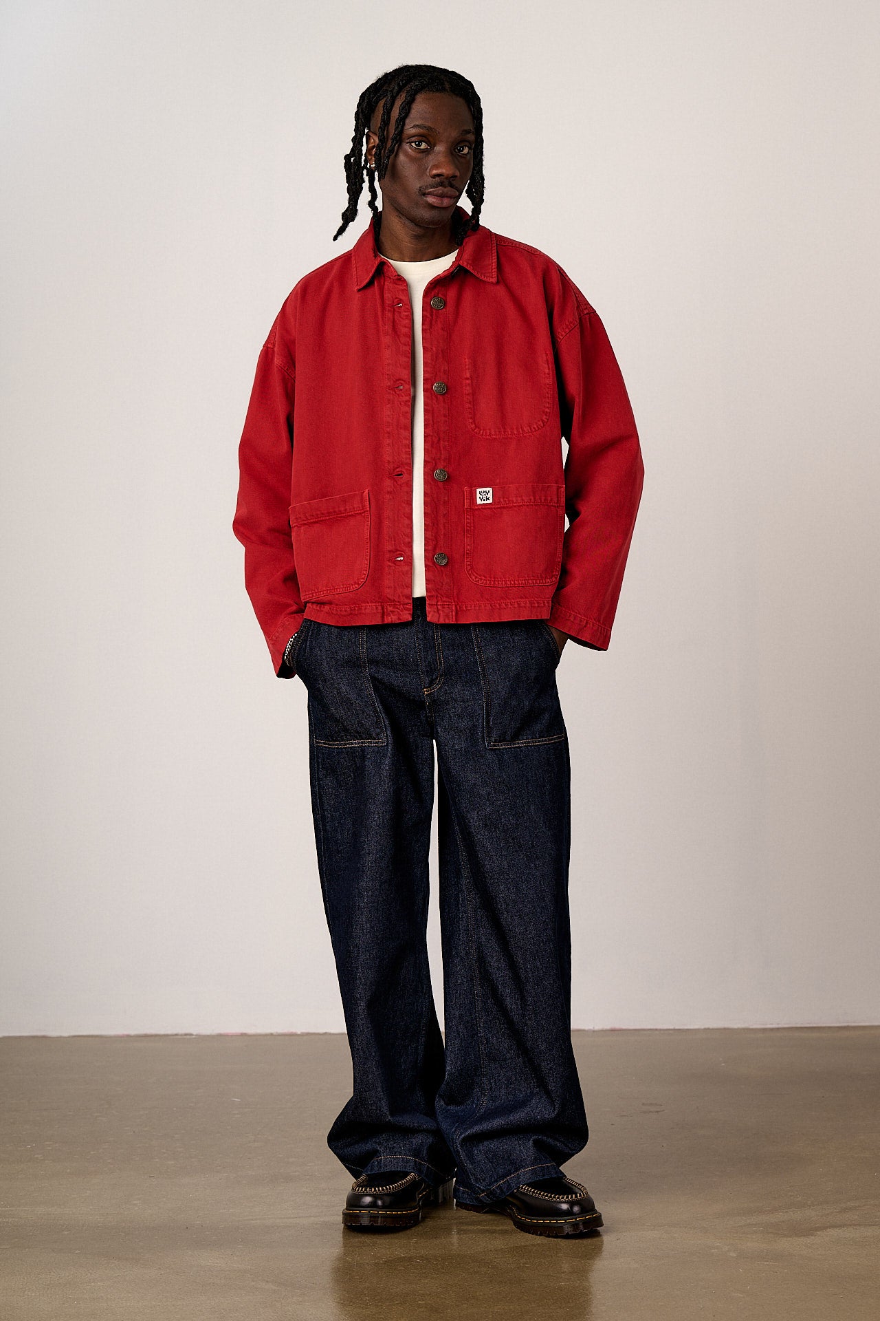 Connie - Denim Jacket in True Red Wash (POS)