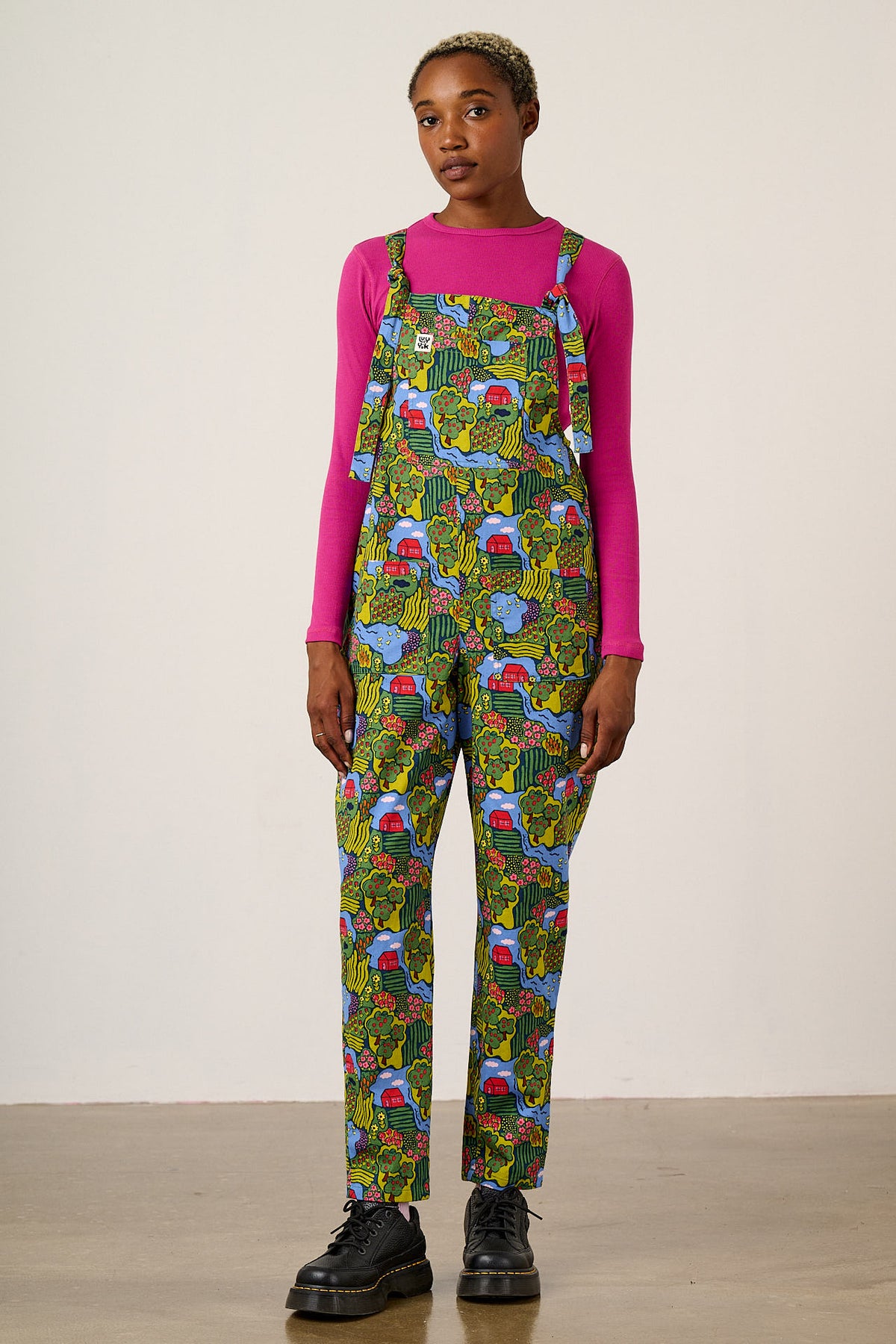 Original - Cotton Twill Dungaree in Farmyard Scene
