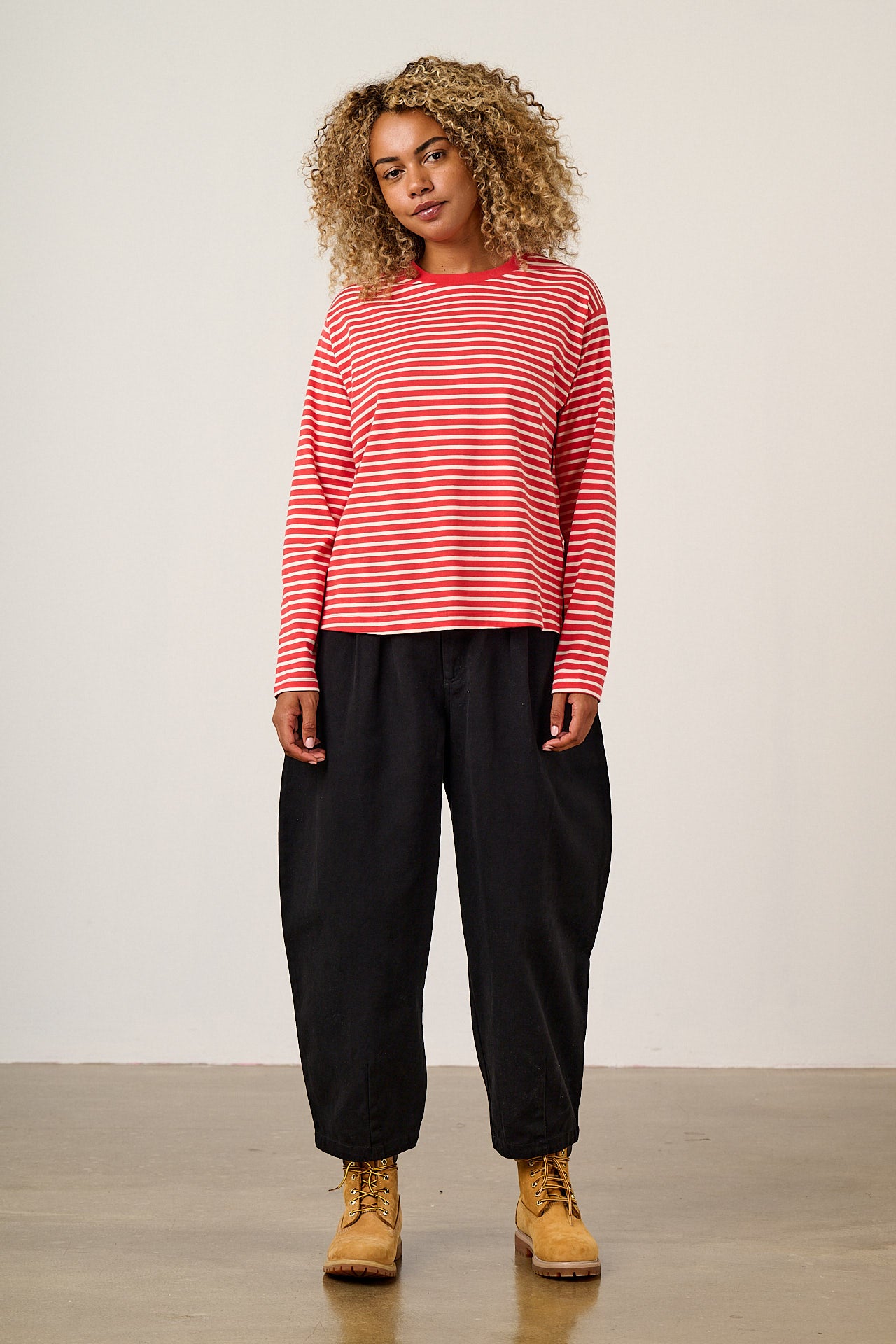Mysen - Organic Cotton Long Sleeve in Red Stripe