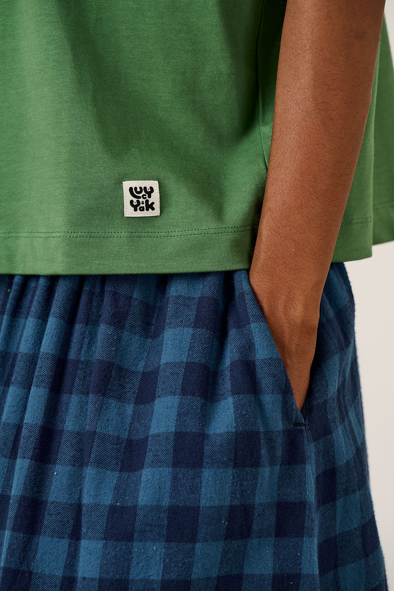 Noa - Cotton Boxy T-Shirt in Green