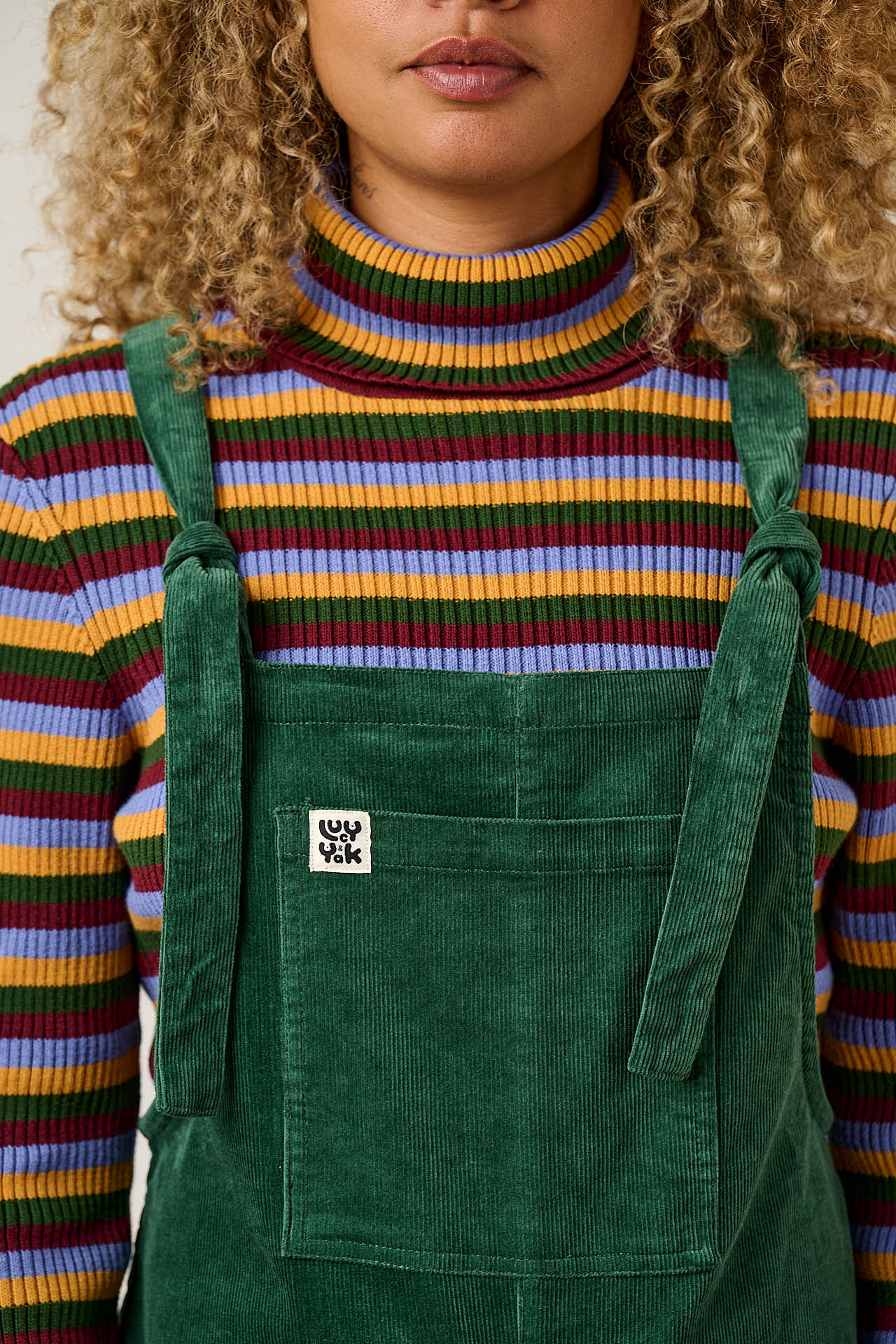 Original - Corduroy Dungarees in Dark Green