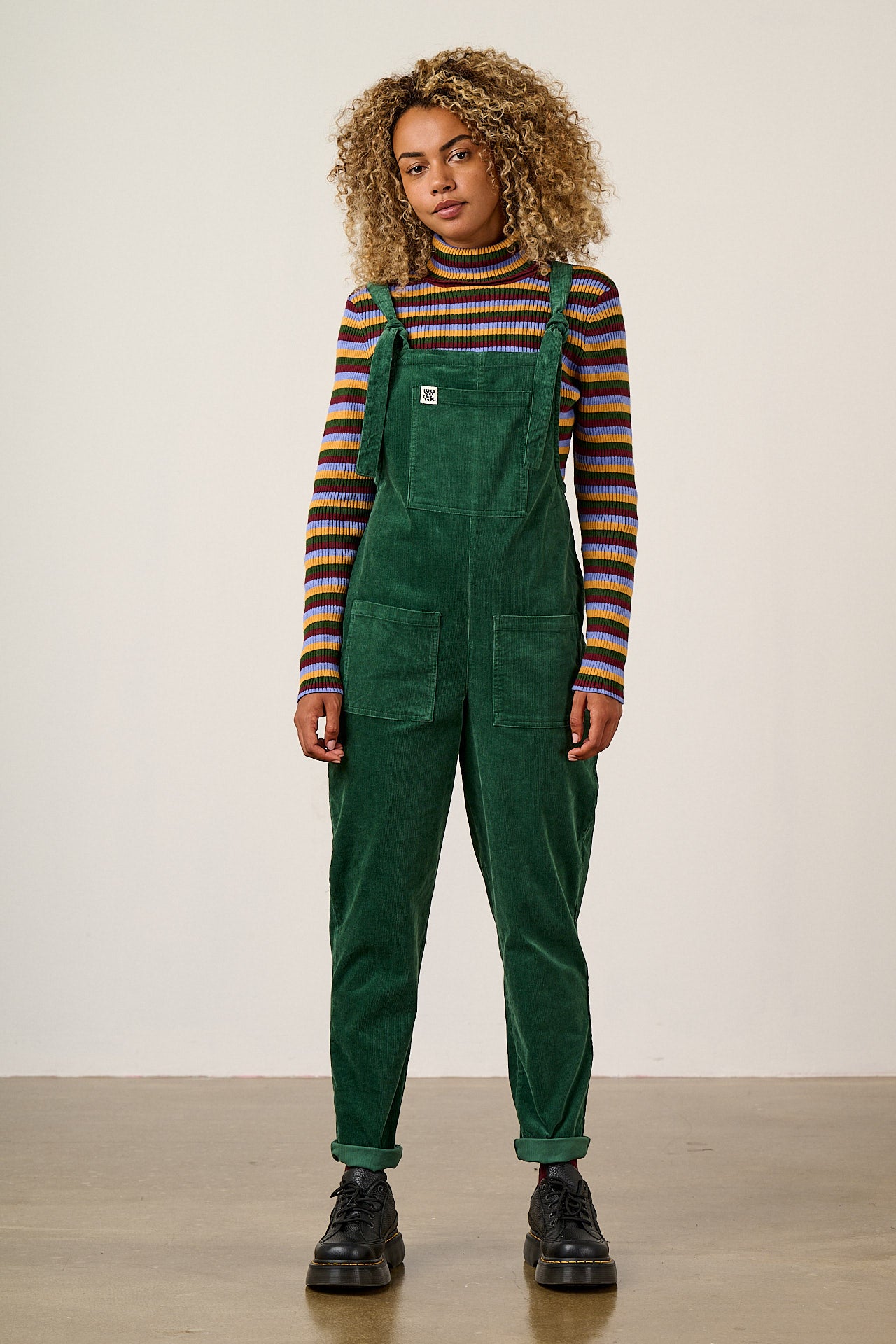 Original - Corduroy Dungarees in Dark Green