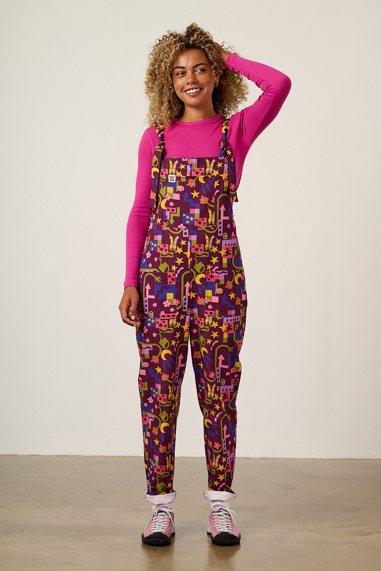 Original - Cotton Dungaree in Pin It Polly & Yak