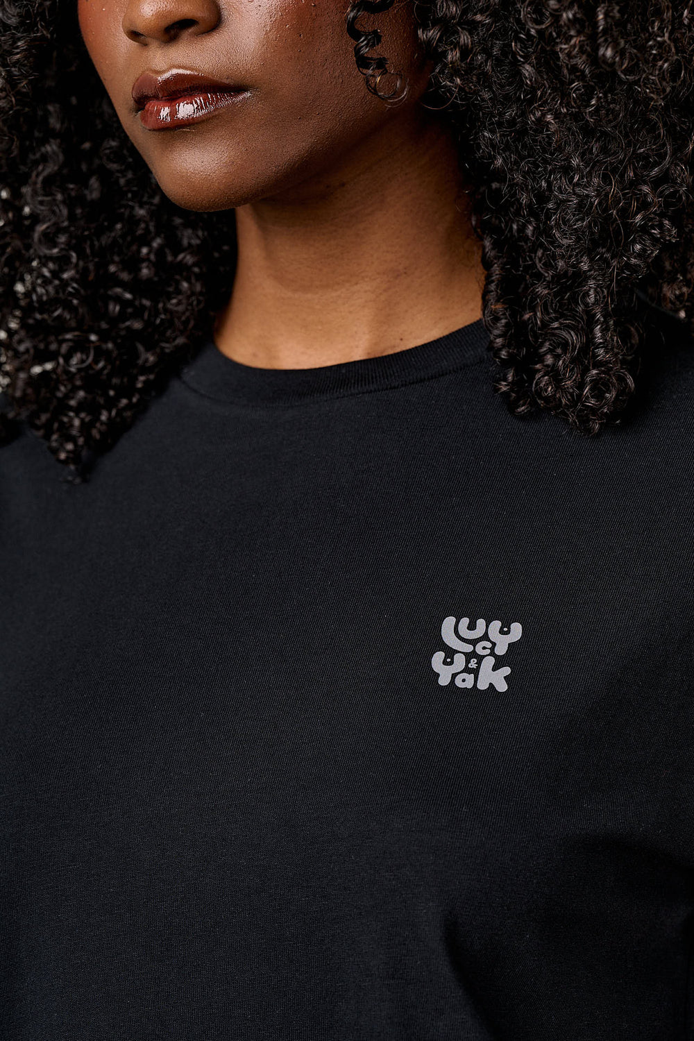 Denver - Cotton T-Shirt in Black