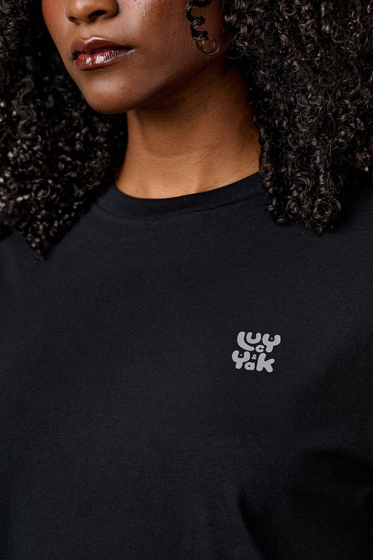 Denver - Cotton T-Shirt in Black