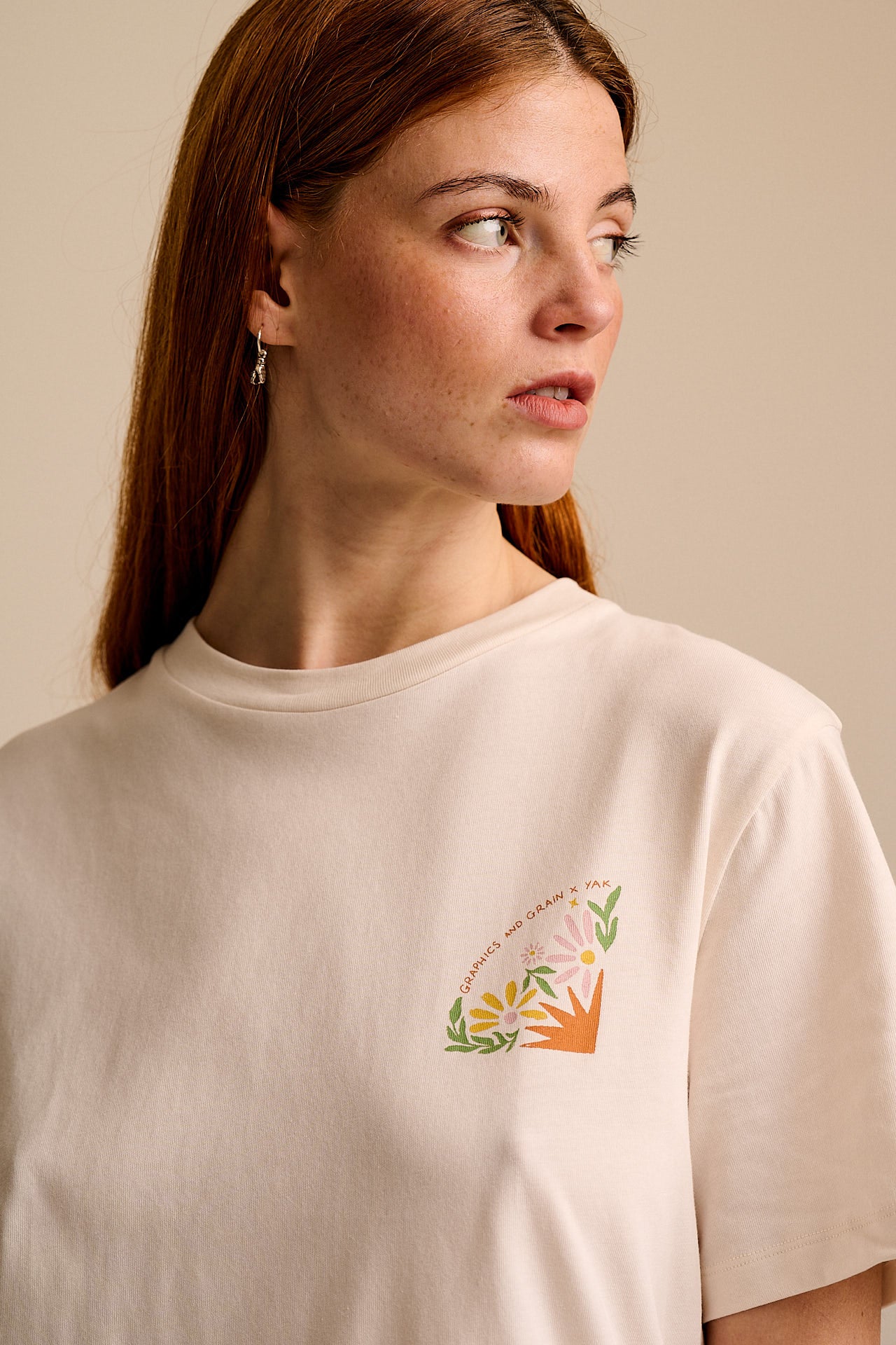 L.E Denver - Cotton T-Shirt in Graphics and Grain Artist & Yak