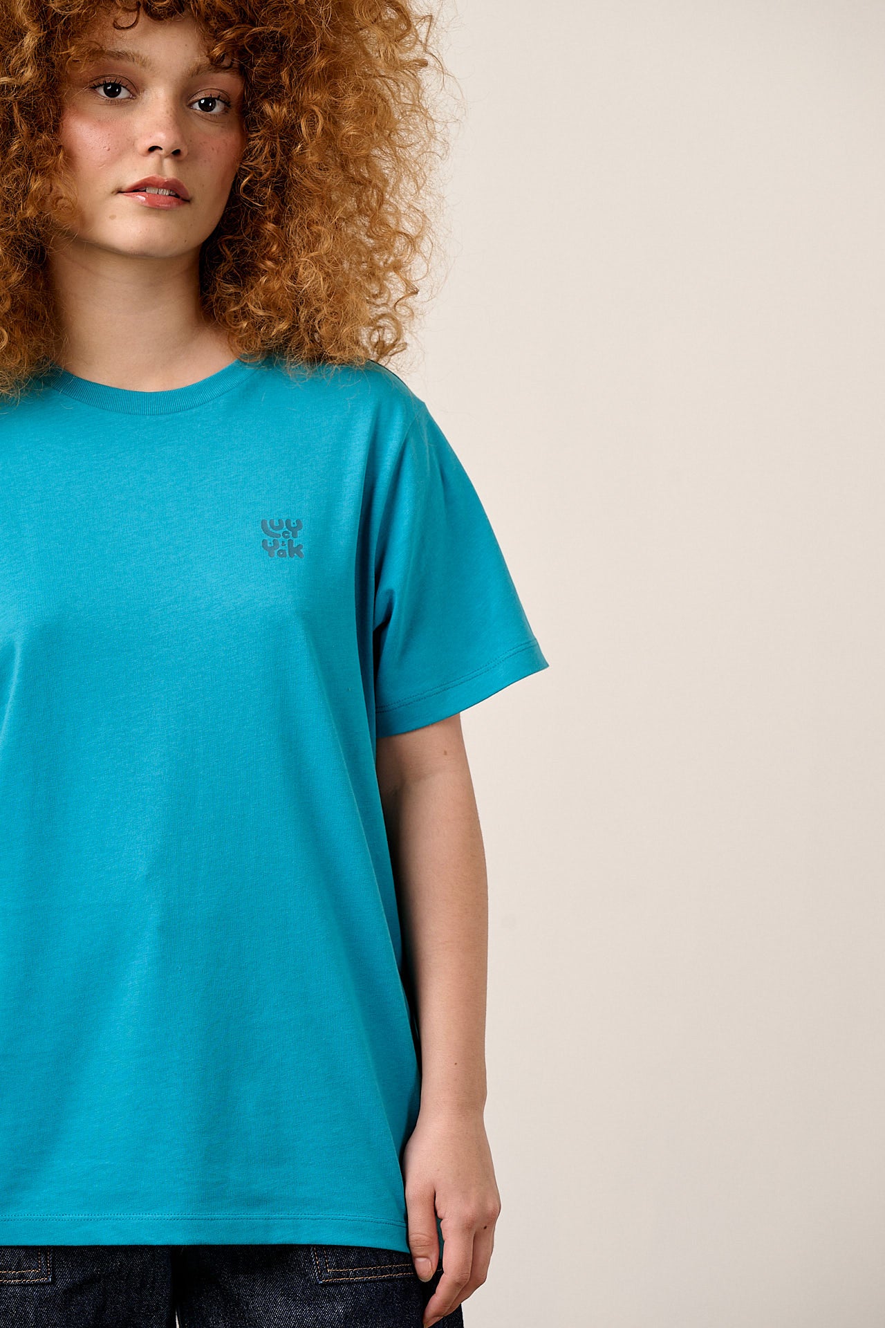 Denver - Cotton T-Shirt in Teal