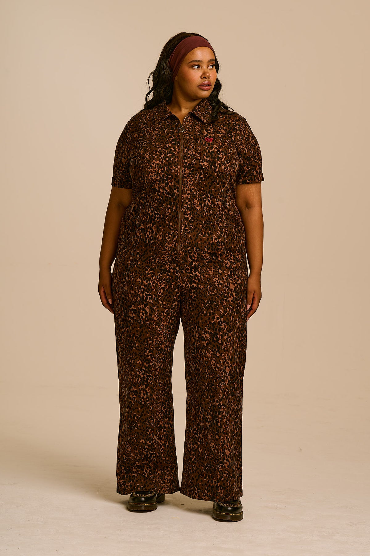 Finnegan - Organic Cotton Full Length Jumpsuit in Animal
