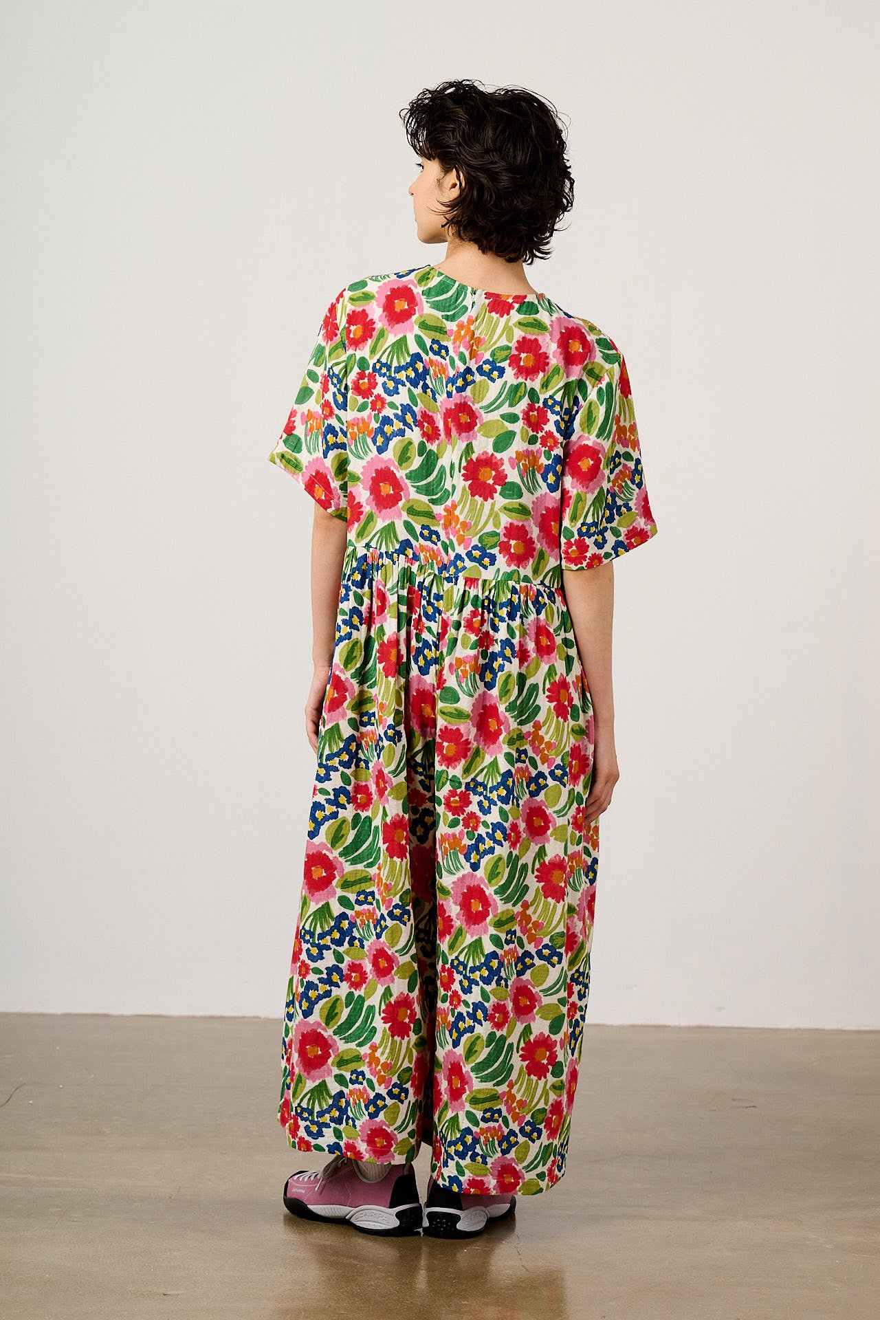 George - Cotton Jumpsuit in Ivory Marie