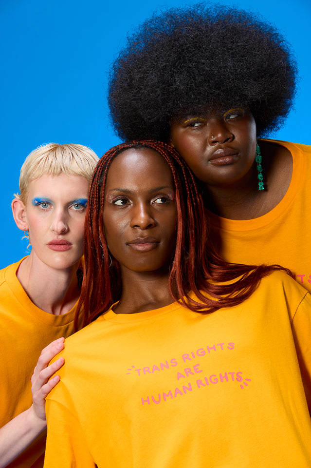 Bee Illustrates Pride 2026 - Benny - Oversized cotton T-Shirt in Orange
