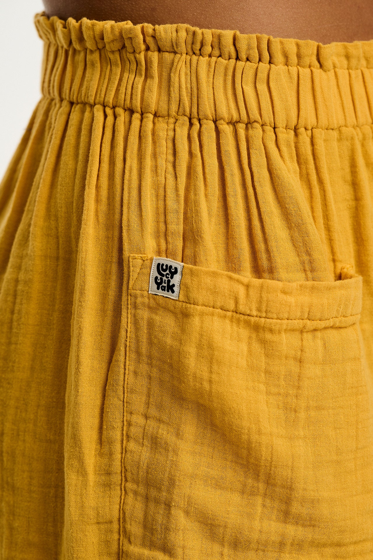 Sierra - Cotton Shorts in Mustard Yellow