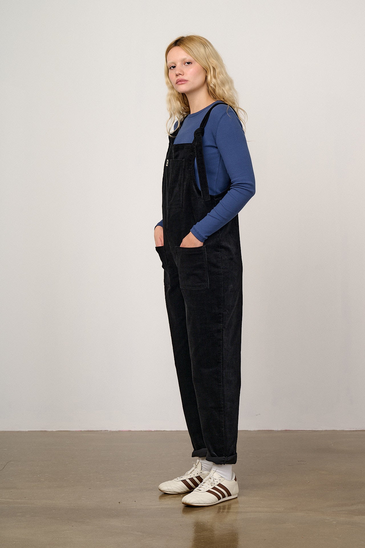Original - Corduroy Dungarees in Black