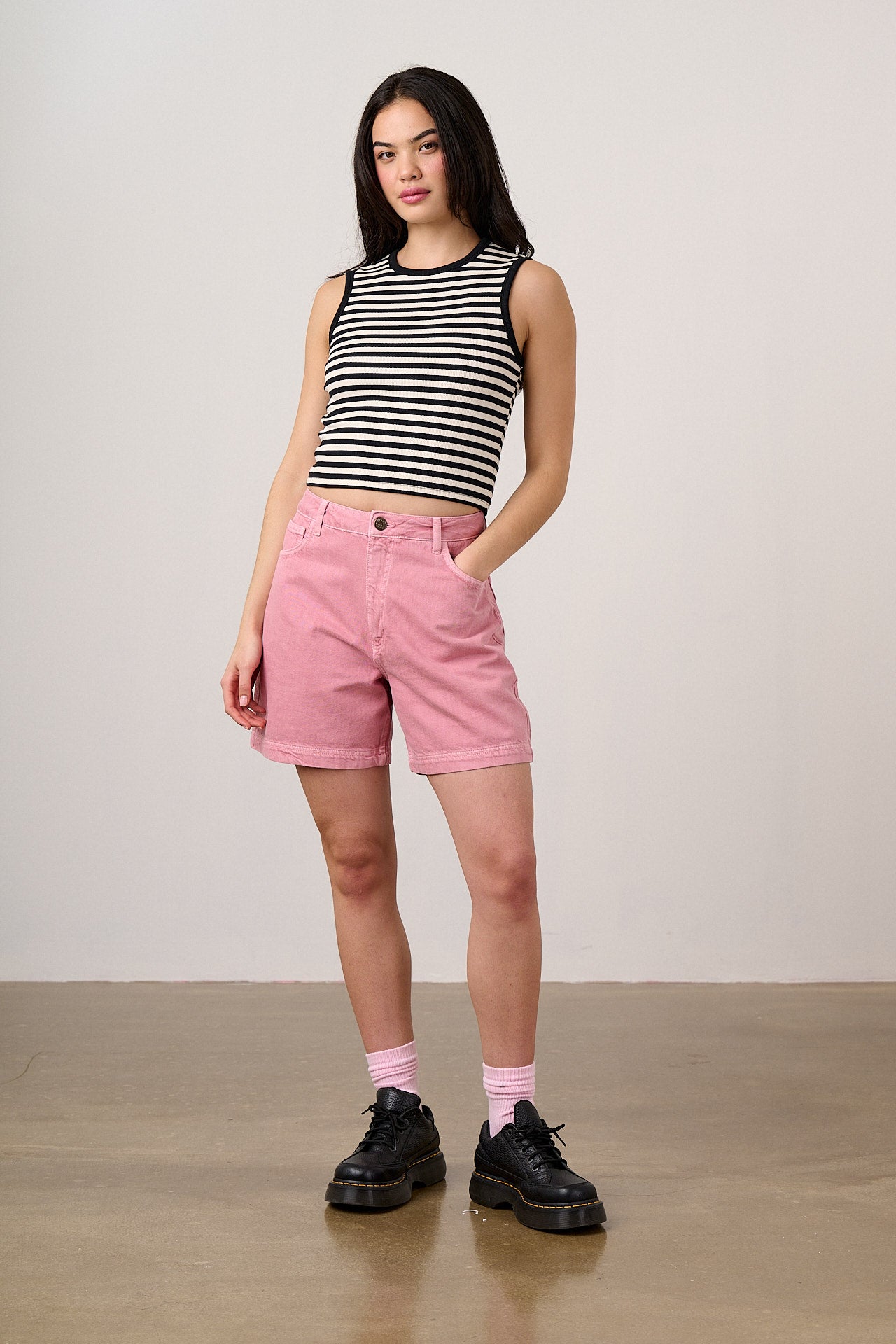 Lexi - Denim Short in Cashmere Rose Wash