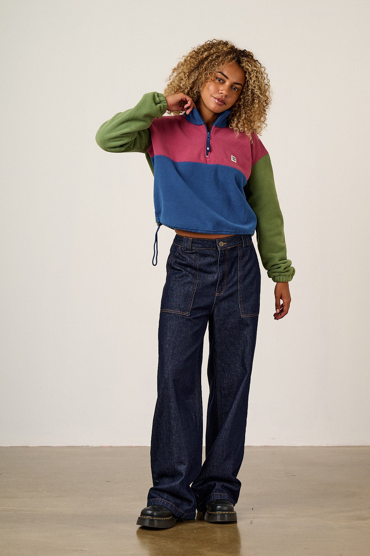 Delores - Wide Leg Denim Jeans in Indigo