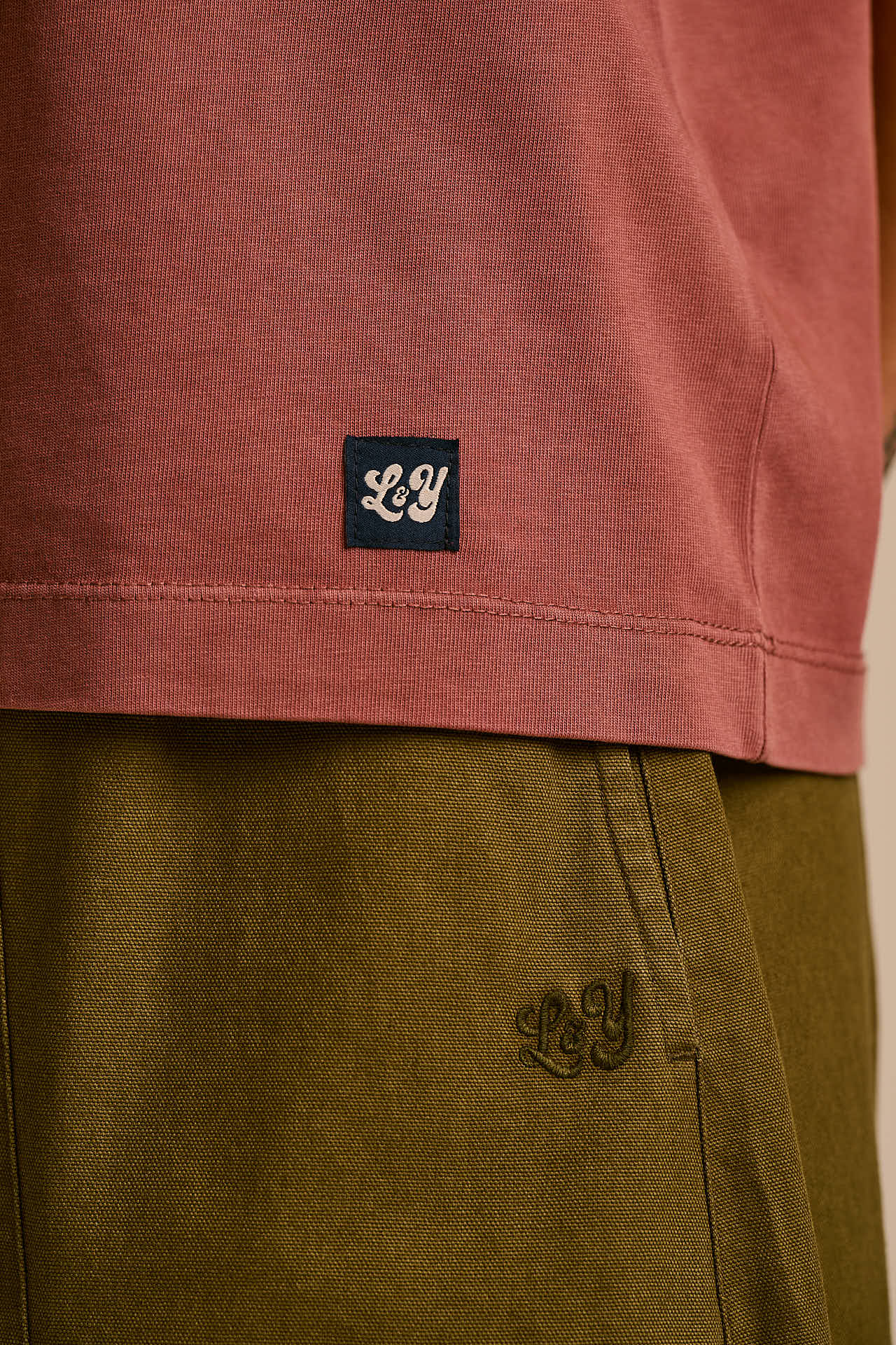 Noa - Cotton Boxy T-Shirt in Washed Pink