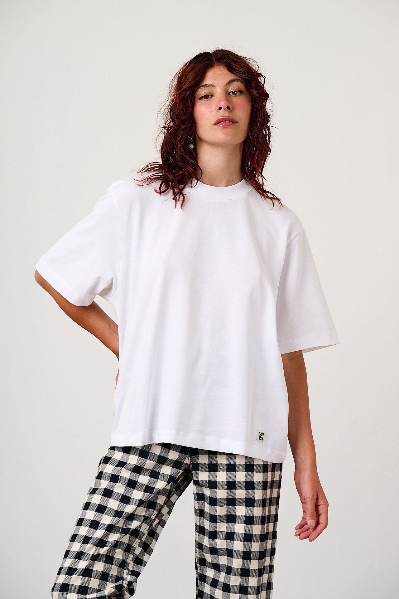 Noa - Cotton Boxy T-Shirt in White