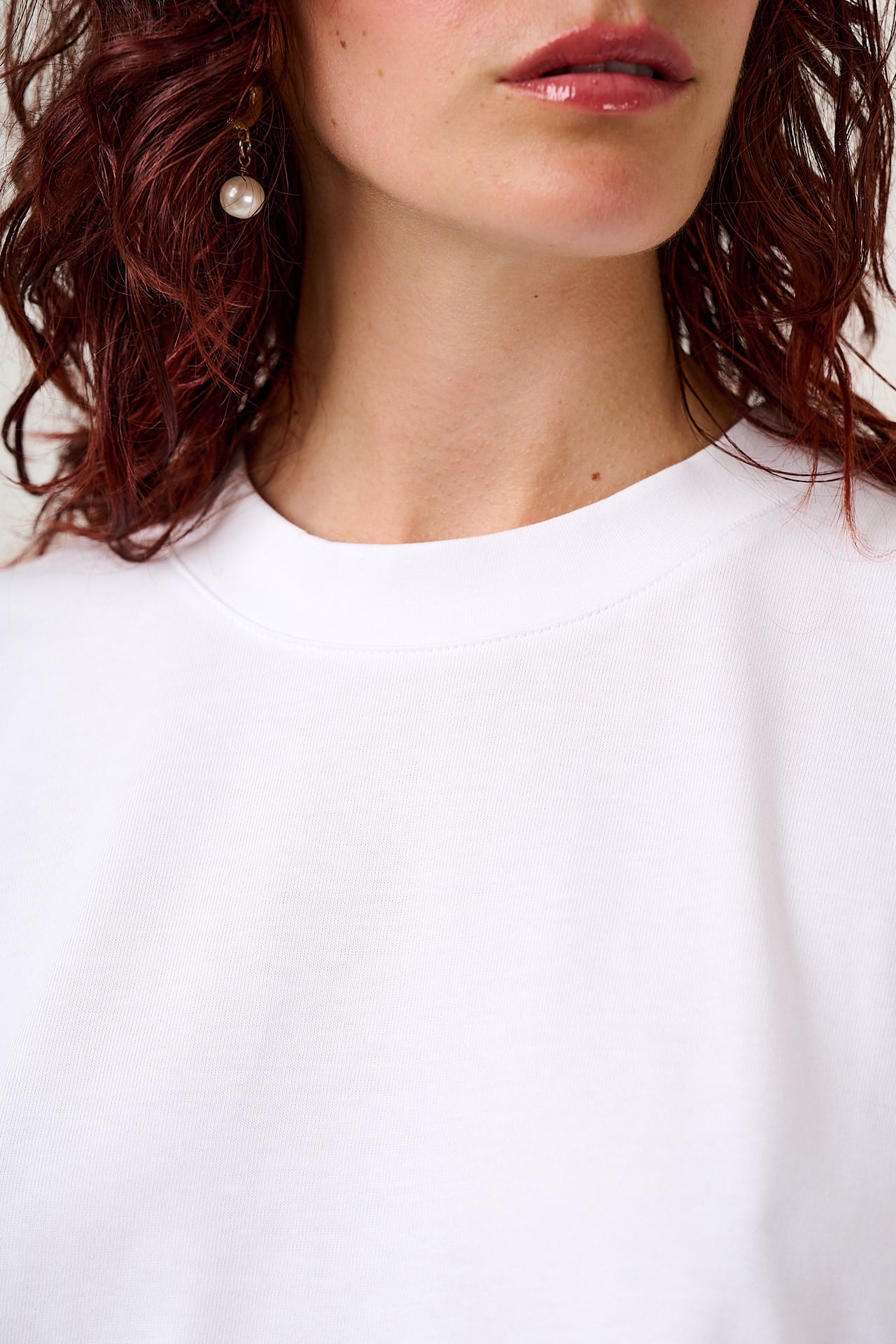 Noa - Cotton Boxy T-Shirt in White