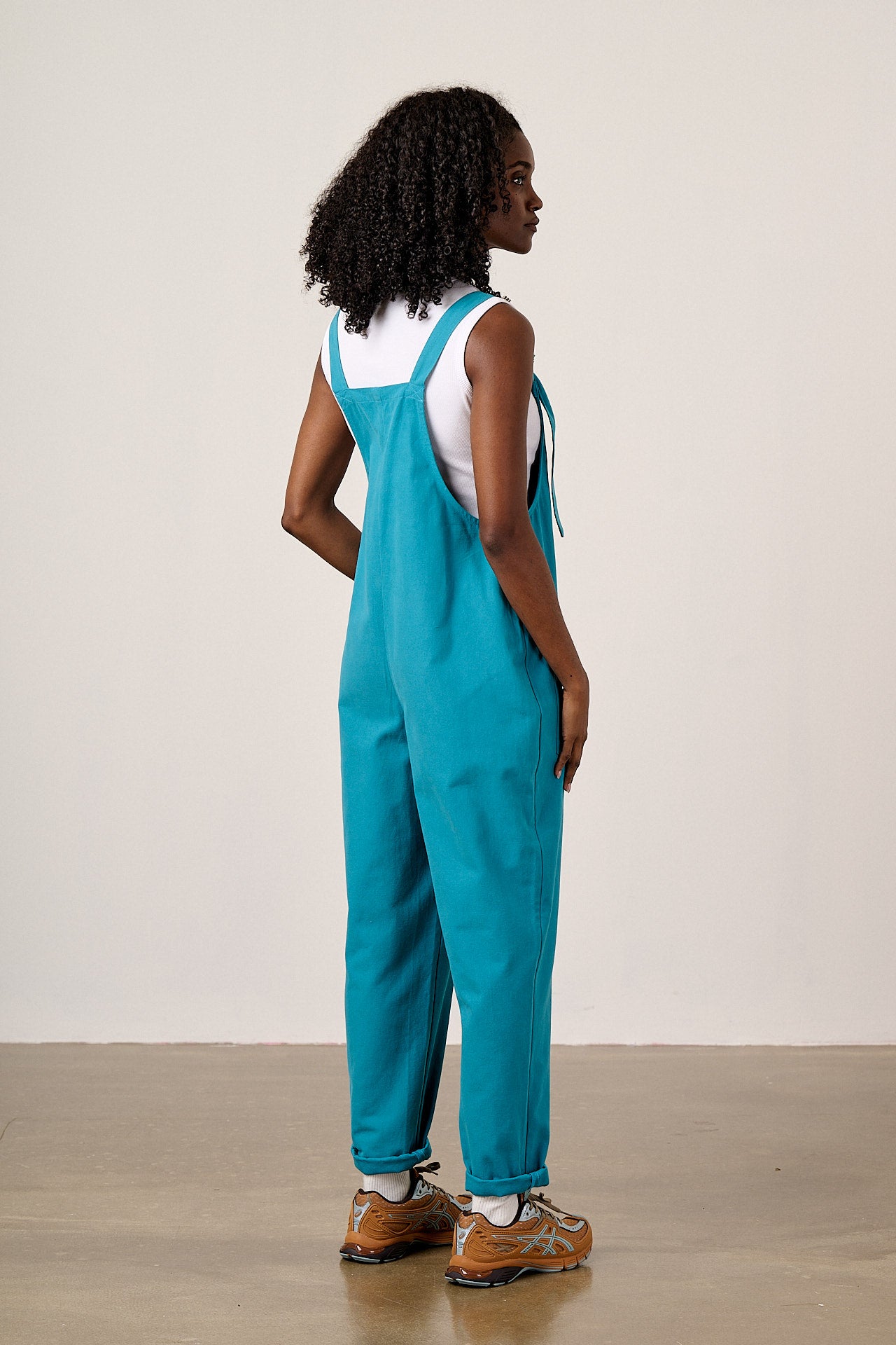 Original - Cotton Dungarees in Pagoda Blue
